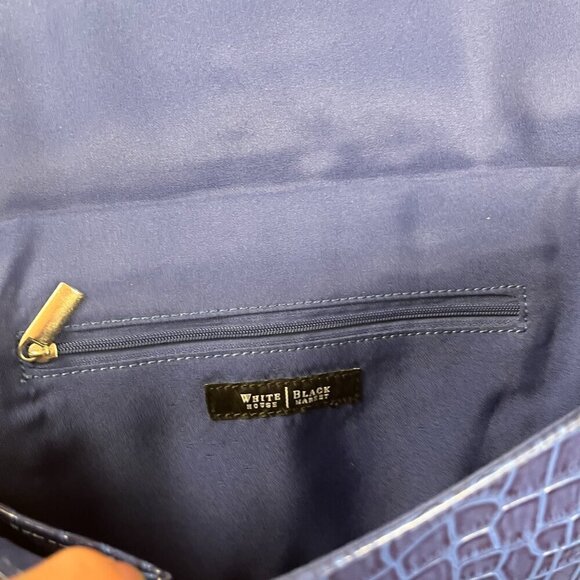 White House Black Market bag clutch blue (No Strap) - Picture 6 of 11